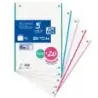 Oxford School Recambio 120 Hojas A4 1 Linea - 4 Taladros - 5 Bandas de Color | Ahorro Imprimiendo