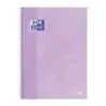 Oxford School Touch Europeanbook 1 Cuaderno A4+ 80 Hojas Microperforadas Cuadricula 5x5mm - Tapa Extradura - Color Malva Pastel