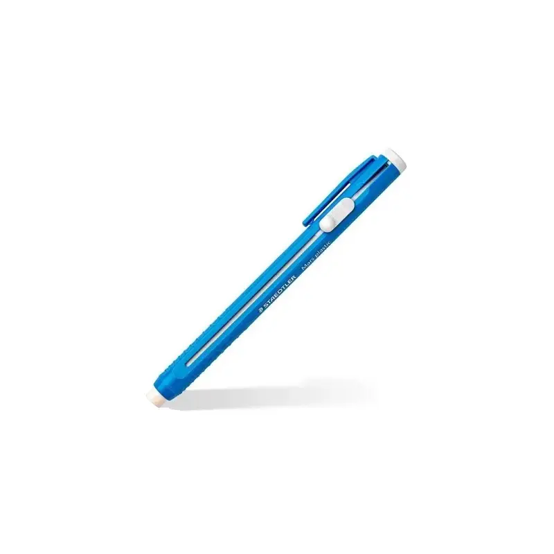 Staedtler Mars Plastic 528 50 Expositor con 20 Portagomas en Forma de Lapiz - Con Cursor para Deslizar la Goma - Sin Ftalatos ni