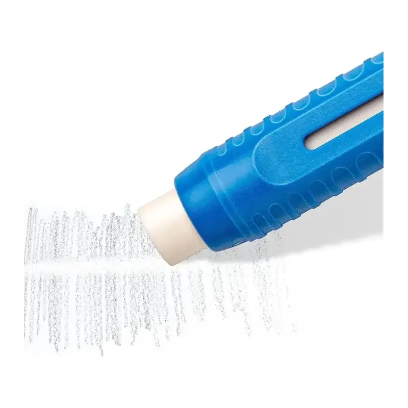 Staedtler Mars Plastic 528 50 Expositor con 20 Portagomas en Forma de Lapiz - Con Cursor para Deslizar la Goma - Sin Ftalatos ni