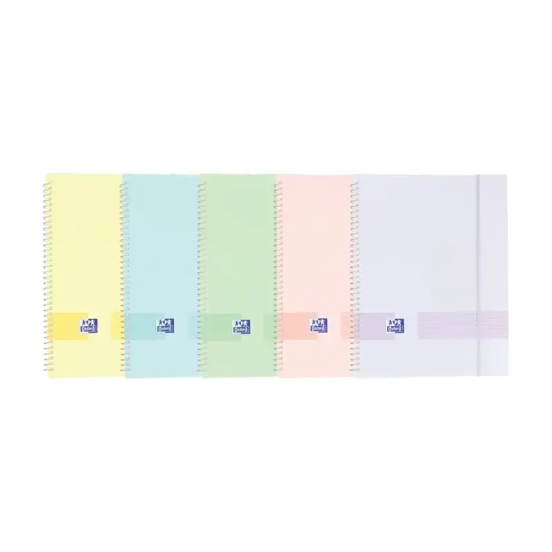 Oxford Live & Go A4 Carpeta de Fundas - Tapa de Plastico Opaco - Espiral 20 Fundas - Colores Surtidos | Ahorro Imprimiendo