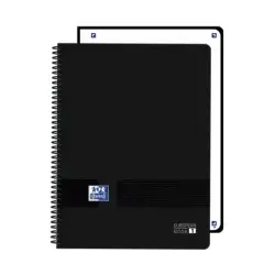 Oxford Live and Go Cuaderno de Espiral - Formato A4+ - 80 Hojas - Cuadricula 5x5mm - Tapa de Plastico - Digitalizacion de Textos