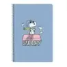 Safta Snoopy Libreta con Espiral - Formato Folio - 80 Hojas de Papel 80g/m2 - Cuadriculas 4x4mm - Tapa Dura Decorada - Margen La