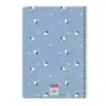 Safta Snoopy Libreta con Espiral - Formato Folio - 80 Hojas de Papel 80g/m2 - Cuadriculas 4x4mm - Tapa Dura Decorada - Margen La