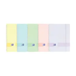 Oxford Live & Go A4 Carpeta de Fundas - Tapa de Plastico Opaco - Espiral 30 Fundas - Colores Surtidos | Ahorro Imprimiendo