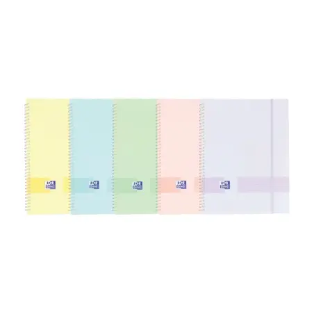 Oxford Live & Go A4 Carpeta de Fundas - Tapa de Plastico Opaco - Espiral 30 Fundas - Colores Surtidos | Ahorro Imprimiendo