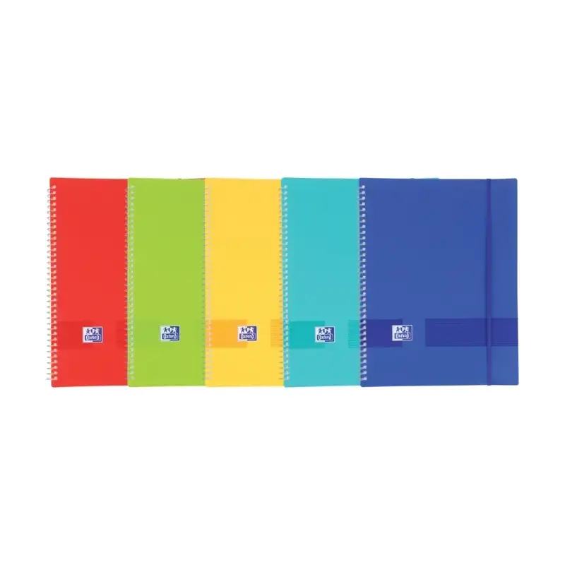 Oxford Live & Go A4 Carpeta de 30 Fundas A4 - Tapa de Plastico Opaco - Cierre de Goma - Colores Surtidos | Ahorro Imprimiendo