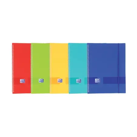 Oxford Live & Go A4 Carpeta de Fundas - Tapa de Plastico Opaco - Espiral 40 Fundas - Color Vivos | Ahorro Imprimiendo