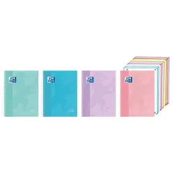 Oxford Cuaderno de Espiral - Formato A4+ - 200 Hojas - Cuadricula 5x5mm - Tapa Extradura - Anti Traspaso de Tinta - Digitalizaci