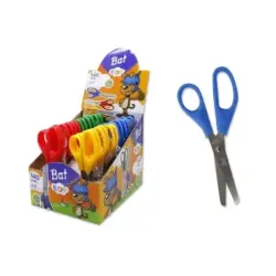 Bismark Bat Tijeras Escolares 13cm - Punta Redonda - Colores Surtidos | Ahorro Imprimiendo