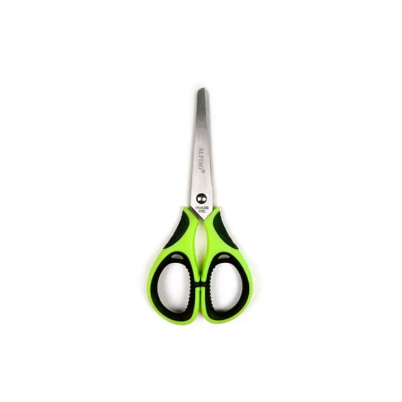 Alpino Colorfull Tijera Escolar 13cm - Acero Inoxidable - Punta Roma - Colores Surtidos | Ahorro Imprimiendo