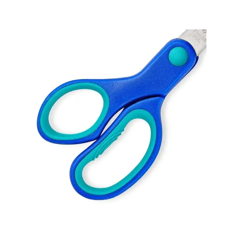 Staedtler Noris 965 Tijera Escolar de Seguridad Zurdos - Agarre Ergonomico Suave - Cuchillas Romas - Longitud 14cm | Ahorro Impr