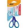 Bic Comfort Tijera Escolar de Acero Inoxidable 13cm - Mango Suave - Uso Diestro - Colores Surtidos Aleatorio | Ahorro Imprimiend