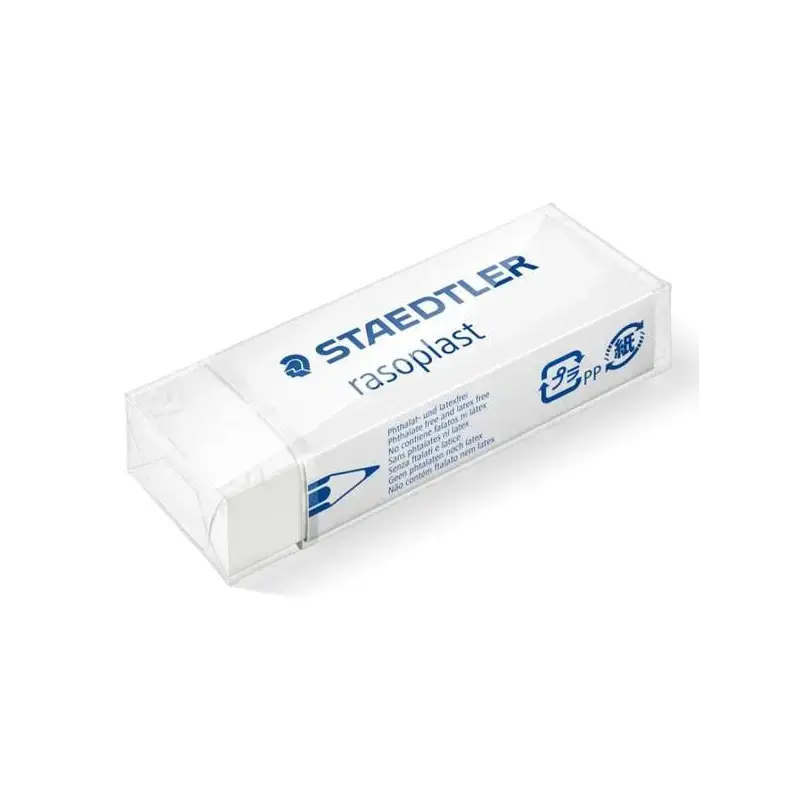 Staedtler Rasoplast 526 B20 Goma de Borrar - Borrado de Alta Calidad - Minimos Residuos - Color Blanco | Ahorro Imprimiendo