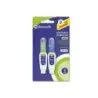 Bismark Pack de 2 Mini Boligrafos Correctores 4ml - Punta Metalica - Alta Precision | Ahorro Imprimiendo