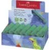 Faber-Castell Dinosaurio Goma de Borrar sin PVC - Forma Triangular Ergonomica - Sin Residuos - Borrado Limpio y Facil | Ahorro I