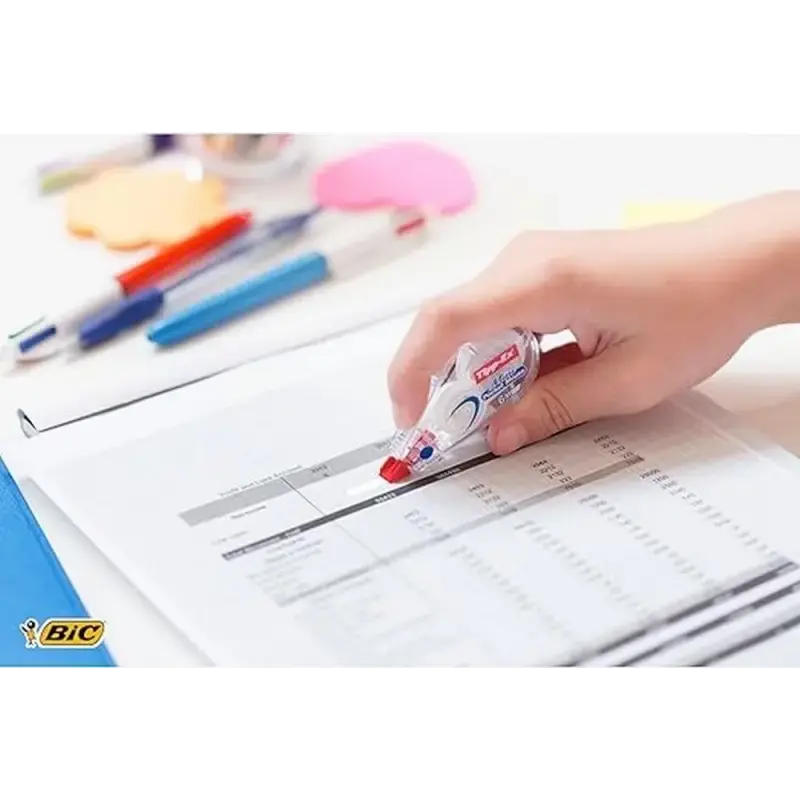 Tipp-Ex Mini Pocket Mouse Cinta Correctora 5mm x 6m - Escritura Instantanea - Carcasa Transparente | Ahorro Imprimiendo