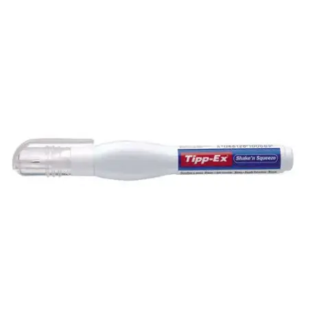 Tipp-Ex Shake'n Squeeze Boligrafo Corrector 8ml - Formula de Secado Rapido - Punta Metalica | Ahorro Imprimiendo