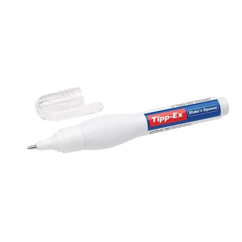 Tipp-Ex Shake'n Squeeze Boligrafo Corrector 8ml - Formula de Secado Rapido - Punta Metalica | Ahorro Imprimiendo