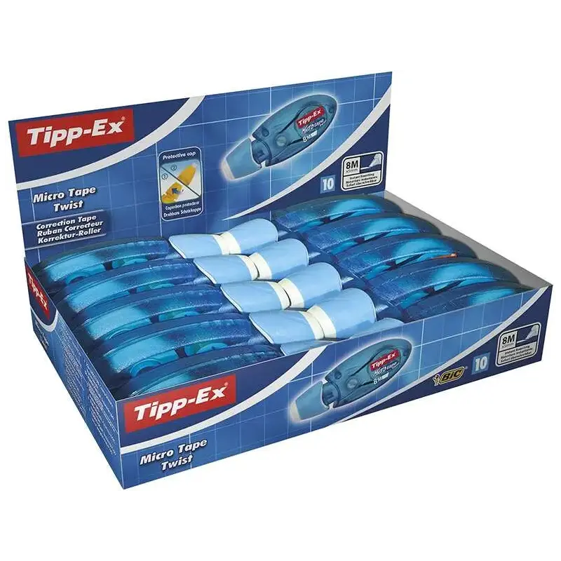 Tipp-Ex Micro Tape Twist Cinta Correctora 5mm x 8m - Cabezal Rotativo - Escritura Instantanea | Ahorro Imprimiendo