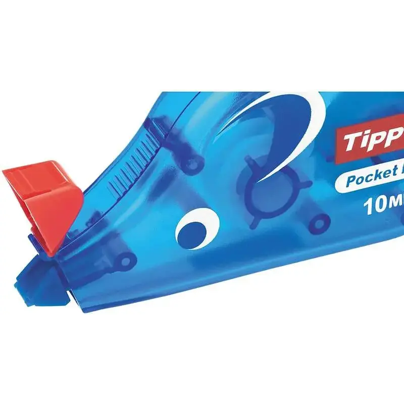 Tipp-Ex Pocket Mouse Cinta Correctora 4.20mm x 10m - Resistente - Escritura Instantanea - Capuchon Protector | Ahorro Imprimiend