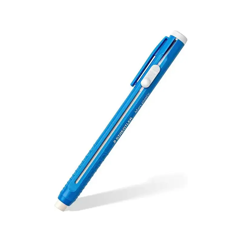 Staedtler Mars Plastic 528 50 Portagomas en Forma de Lapiz - Con Cursor para Deslizar la Goma - Sin Ftalatos ni Latex | Ahorro I