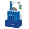 Staedtler Mars Plastic 528 50 Expositor con 20 Portagomas en Forma de Lapiz - Con Cursor para Deslizar la Goma - Sin Ftalatos ni