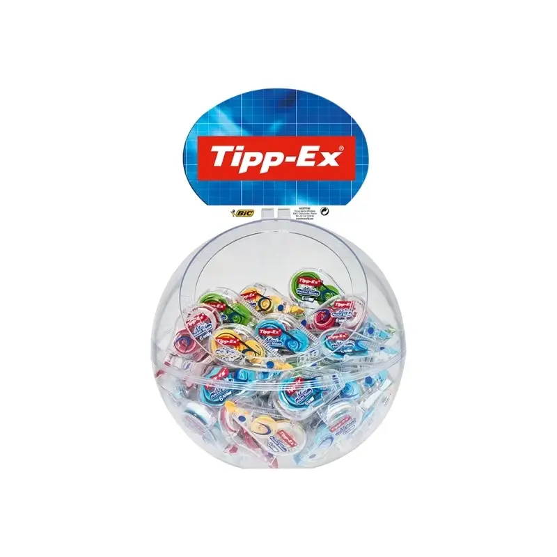 Tipp-Ex Mini Pocket Mouse Fashion Expositor con 40 Cintas Correctoras 5mm x 6m - Resistente - Escritura Instantanea | Ahorro Imp