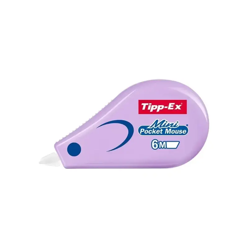 Tipp-Ex Mini Pocket Mouse Pastel Cinta Correctora 5mm x 6m - Resistente - Escritura Instantanea | Ahorro Imprimiendo