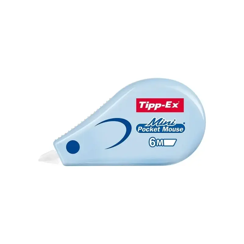 Tipp-Ex Mini Pocket Mouse Pastel Pack con 5 Cintas Correctoras 5mm x 6m - Resistente - Escritura Instantanea | Ahorro Imprimiend