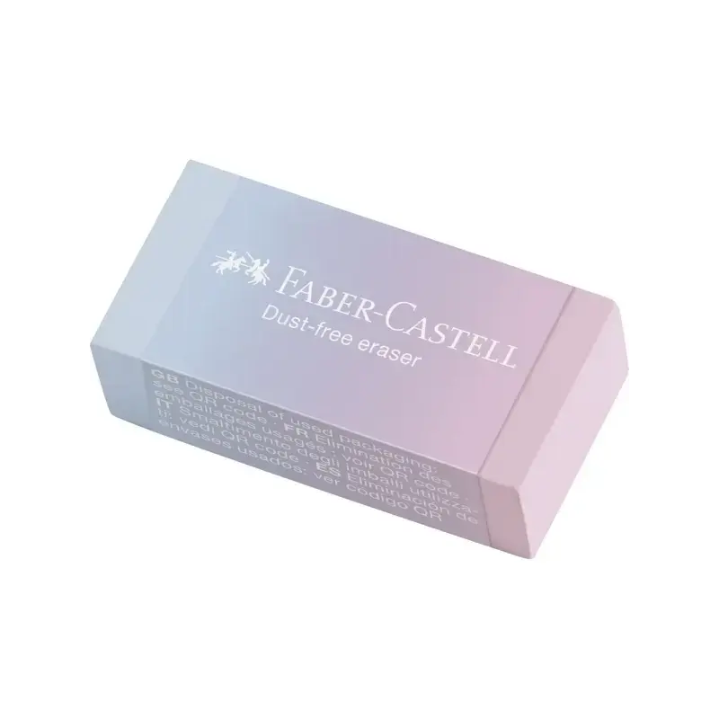 Faber-Castell Dust Free Flow Expositor con 24 Gomas de Borrar - Libre de PVC - Bajo Residuo - Colores Surtidos | Ahorro Imprimie