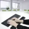Ewent Almohadilla Reposabrazos para Teclado - Ergonomica - Base de Goma Antideslizante - Color Negro | Ahorro Imprimiendo