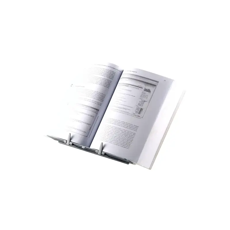 Fellowes Atril para Libros Ajustable con Clips - 9 Ajustes de Altura - Base Antideslizante y Plegable - Capacidad para 400 Hojas