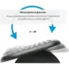 Fellowes Reposapies con Inclinacion Ajustable 0° a 15° - Gran Superficie de 45x33 cm - Textura Efecto Masaje - Color Negro | Aho