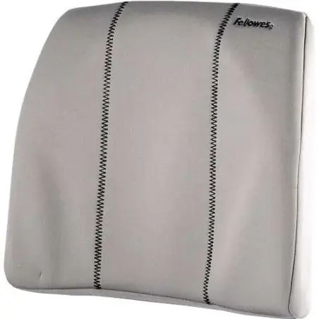 Fellowes Smart Suites Respaldo de Espuma Ergonomico - Espuma de Alta Densidad - Correa Ajustable - Color Gris | Ahorro Imprimien