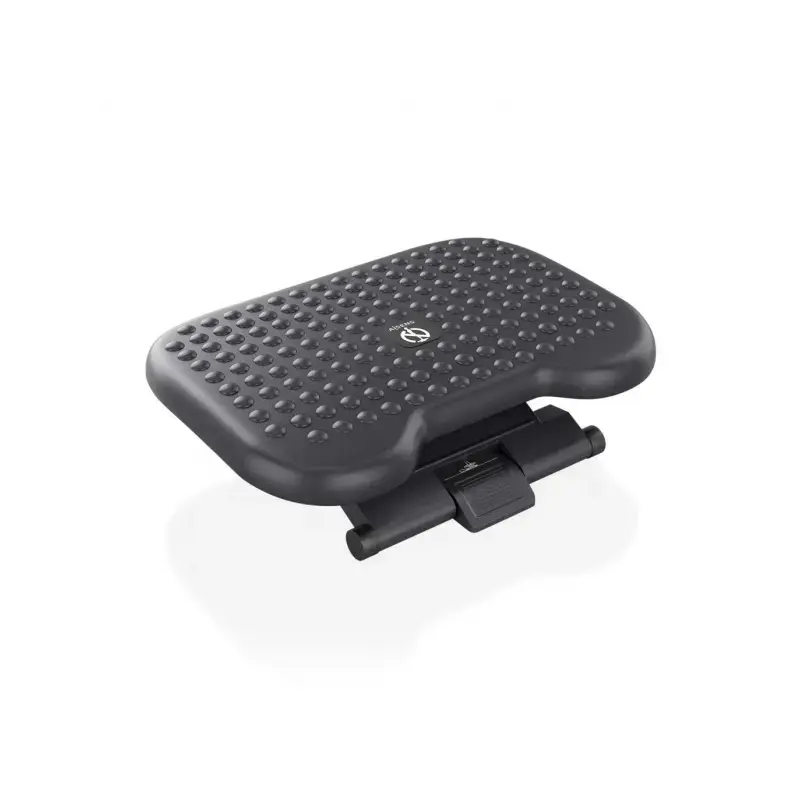 Aisens Reposapies Ergonomico Inclinable y Ajustable en Altura - Base Antideslizante - Peso Max.30kg - Material HIPS Resistente -