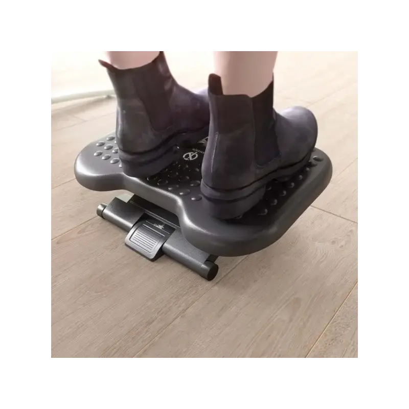 Aisens Reposapies Ergonomico Inclinable y Ajustable en Altura - Base Antideslizante - Peso Max.30kg - Material HIPS Resistente -