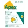 Fellowes Apex Pack de 100 Portadas para Encuadernar de PVC A4 - 180 Micras - Muy Resistentes - Transparentes | Ahorro Imprimiend