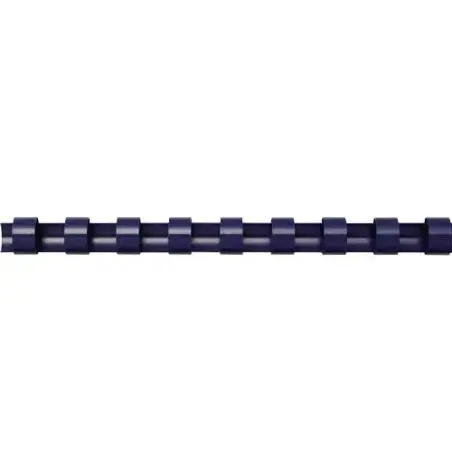 Fellowes Pack de 100 Canutillos de Plastico 12mm - Hasta 80 Hojas - Facil de Utilizar y Flexible - Alta Calidad - Color Azul | A