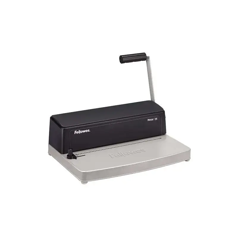 Fellowes Metal 25 Encuadernadora Manual A4 de Espiral Metalico - Perfora hasta 10 Hojas - Encuaderna hasta 450 Hojas | Ahorro Im