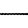 Fellowes Pack de 100 Canutillos de Plastico 10mm - Hasta 40 Hojas - Facil de Utilizar y Flexible - Alta Calidad - Color Negro |
