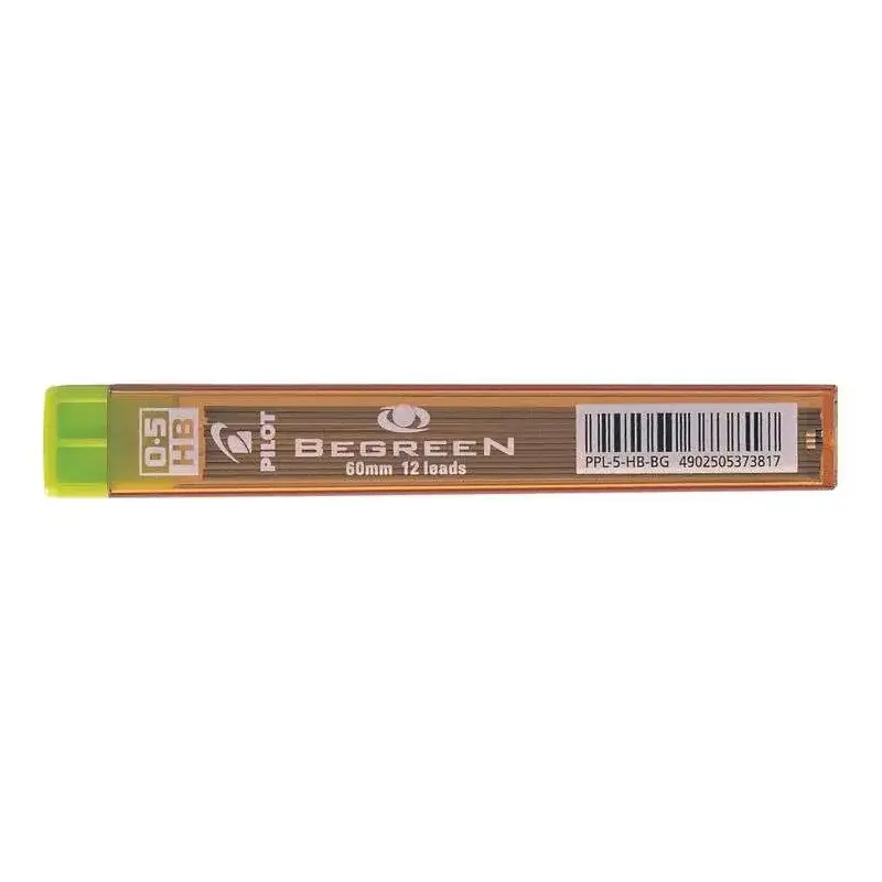 Pilot Pack de 12 Minas Begreen 0.5 para Portaminas - Dureza HB - Trazo 0.5mm - Estuche 100% Plastico Reciclado | Ahorro Imprimie