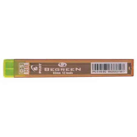 Pilot Pack de 12 Minas Begreen 0.5 para Portaminas - Dureza HB - Trazo 0.5mm - Estuche 100% Plastico Reciclado | Ahorro Imprimie