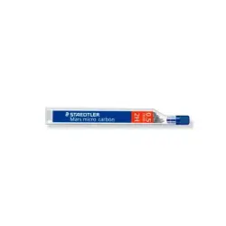Staedtler Mars Micro Carbon 250 Tubo de 12 Minas de Grafito - Dureza 2H - Trazo 0.5mm - Alta Resistencia | Ahorro Imprimiendo