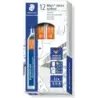 Staedtler Mars Micro Carbon 250 Tubo de 12 Minas de Grafito - Dureza B - Trazo 0.9mm - Alta Resistencia | Ahorro Imprimiendo