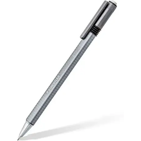 Staedtler Triplus Micro 774 Portaminas 0.7mm - Punta Retractil - Diseño Ergonomico - Color Gris | Ahorro Imprimiendo