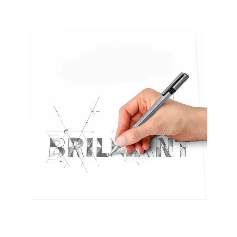 Staedtler Triplus Micro 774 Portaminas 0.7mm - Punta Retractil - Diseño Ergonomico - Color Gris | Ahorro Imprimiendo