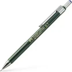 Faber-Castell TK-Fine 9713 Portaminas - Mina HB - Trazo 0.7mm - Goma de Borra Integrada | Ahorro Imprimiendo