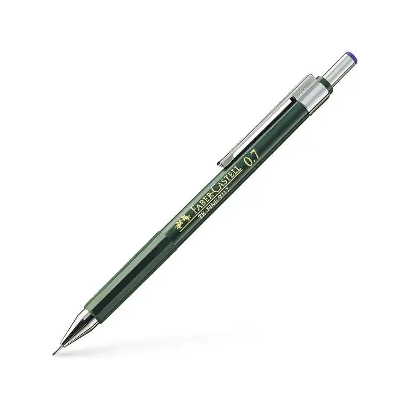 Faber-Castell TK-Fine 9713 Portaminas - Mina HB - Trazo 0.7mm - Goma de Borra Integrada | Ahorro Imprimiendo