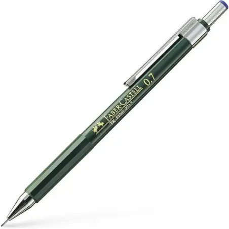 Faber-Castell TK-Fine 9713 Portaminas - Mina HB - Trazo 0.7mm - Goma de Borra Integrada | Ahorro Imprimiendo